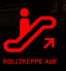 Rolltreppe auf